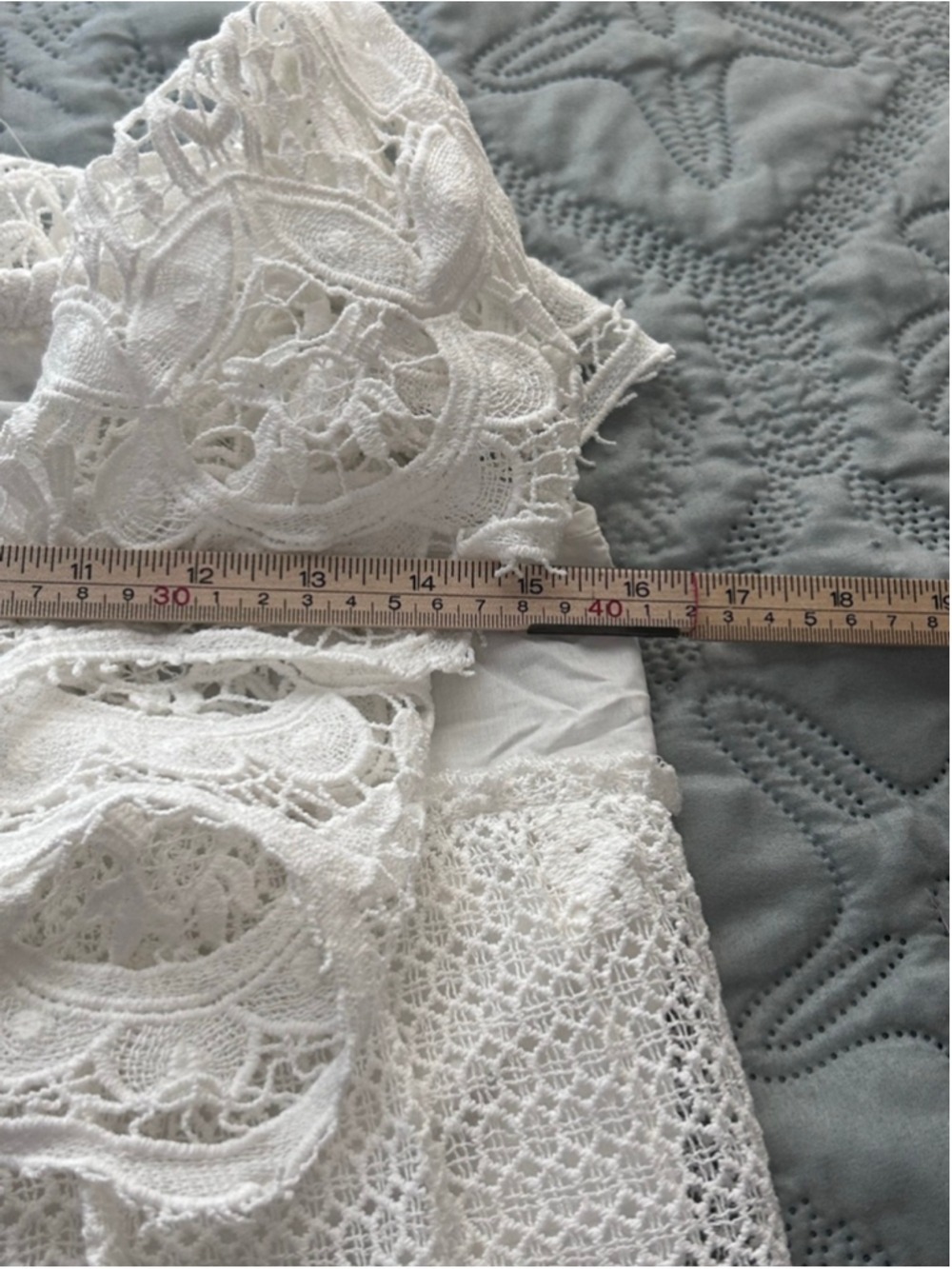 Tuckernuck Avalon Off Shoulder White Lace Mini Dress NWT Size S - Picture 10 of 11